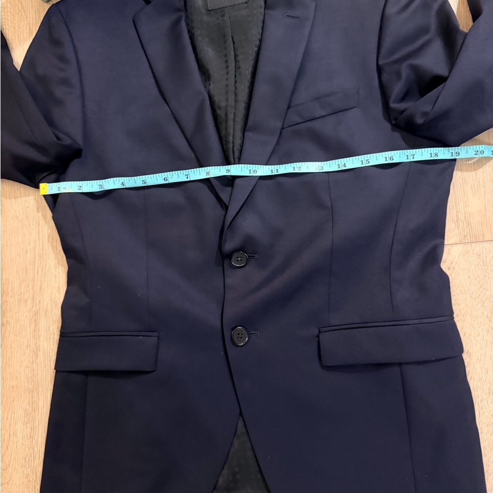 Boss Navy Blue Two-Button Suit set Size US36R Blazer and Pant US32R - Picture 10 of 16